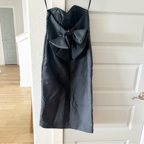 NWT Anthropologie Hutch Slim Bow Back Midi Dress - Picture 3 of 4